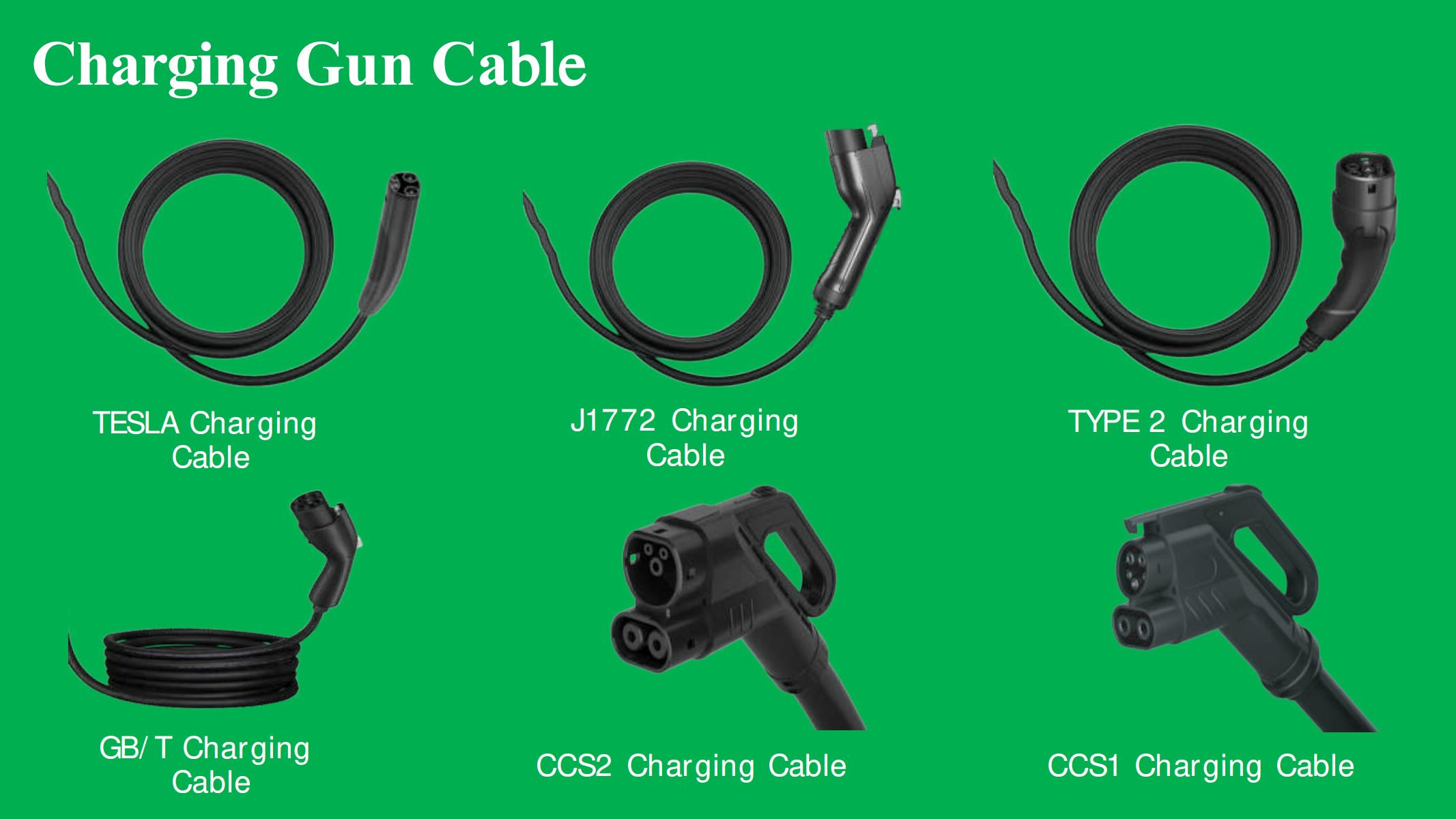 ev charger gun cable 